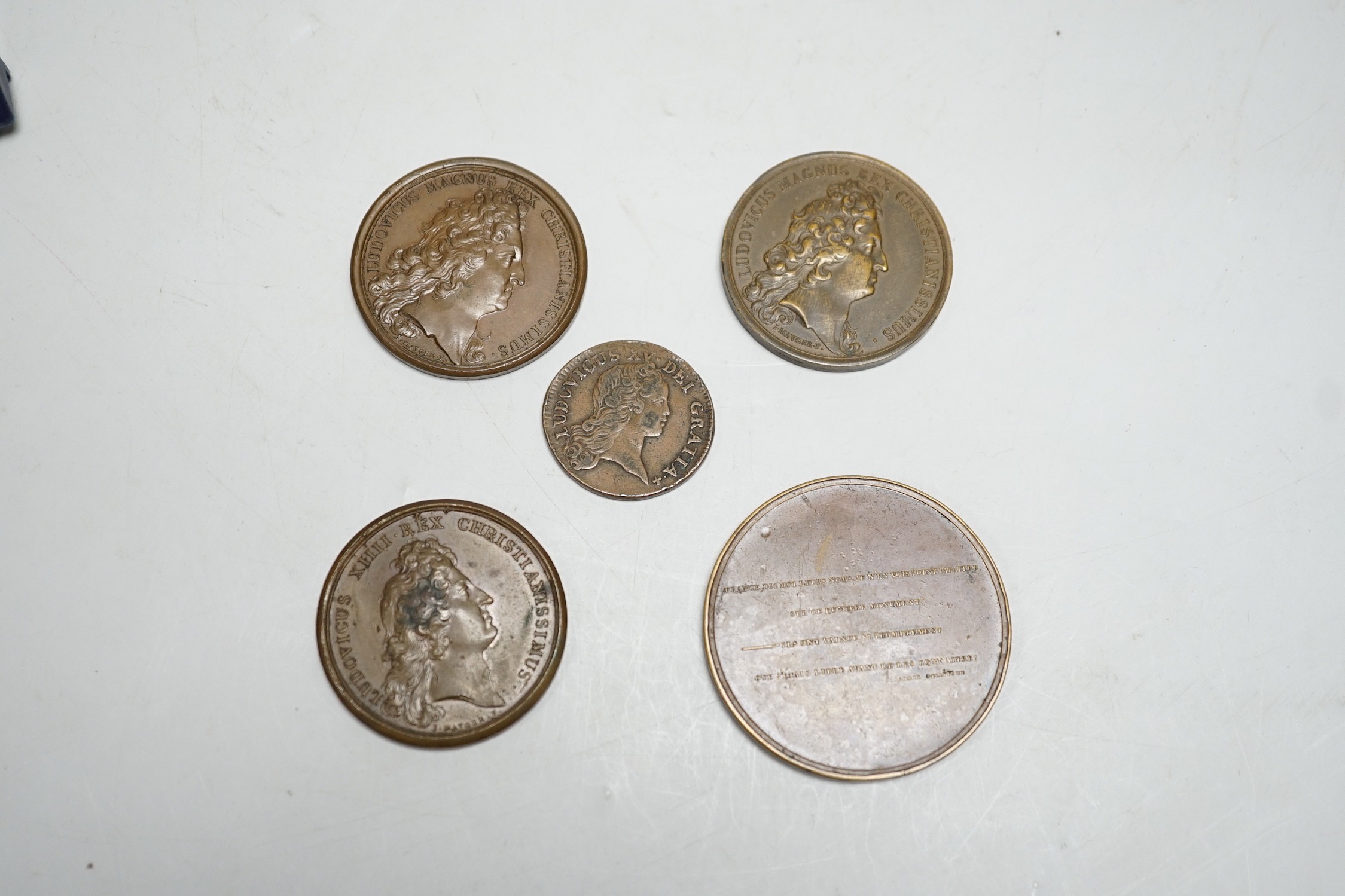 Five French Royal commemorative medals –